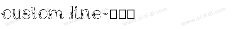 custom line字体转换